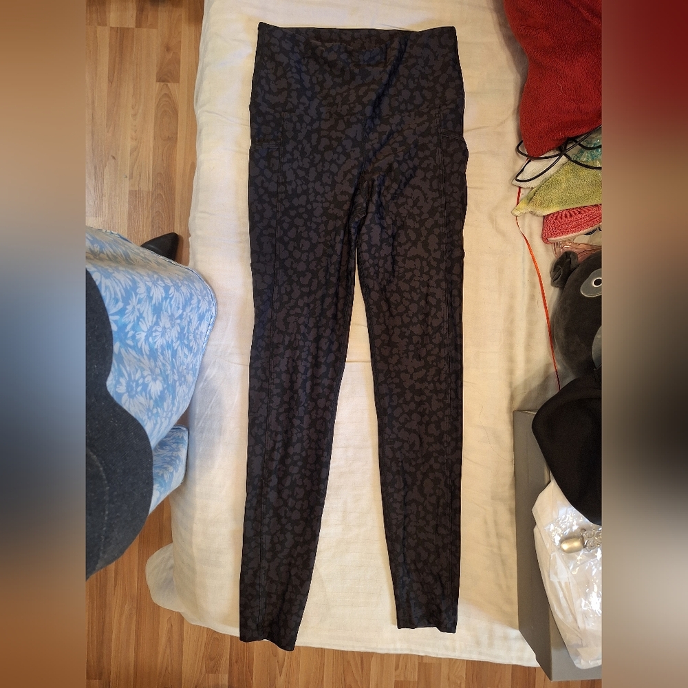 Black Patterned Women’s Leggings